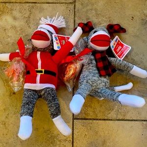 A Couple a monkey Socks NWT